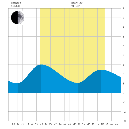 Hernando Beach tide chart for Saturday, July 13, 2024