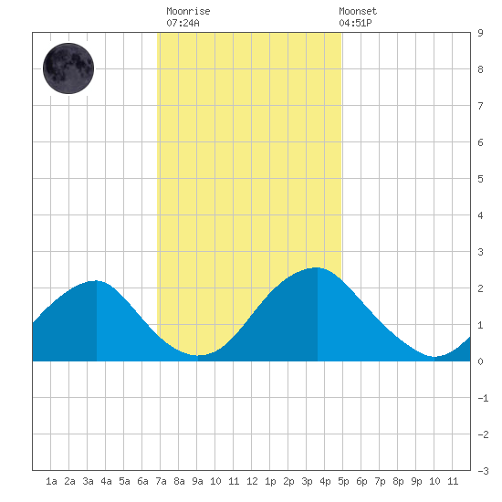 Hopewell tide chart for Thursday, November 20, 2025