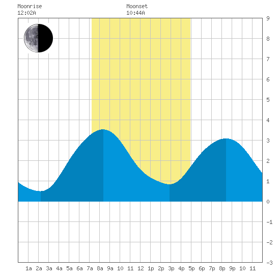 Hudson tide chart for Tuesday, January 21, 2025