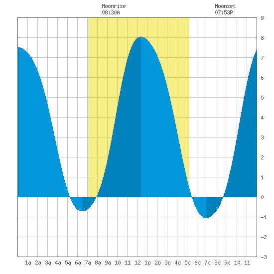 Hunts Point tide chart for Friday, January 31, 2025