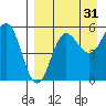 Unimak Island tide chart for Saturday, August 31, 2024