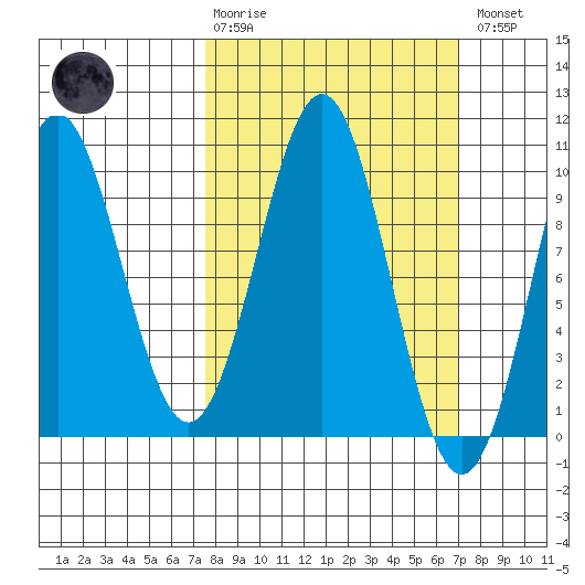 Elfin Cove tide chart for Sunday, March 10, 2024