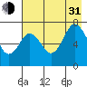 Izhurt Bay tide chart for Saturday, July 31, 2021
