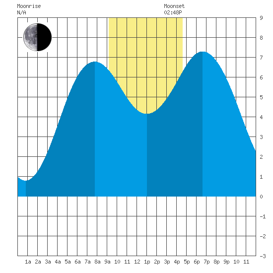 Izhurt Bay tide chart for Friday, November 22, 2024