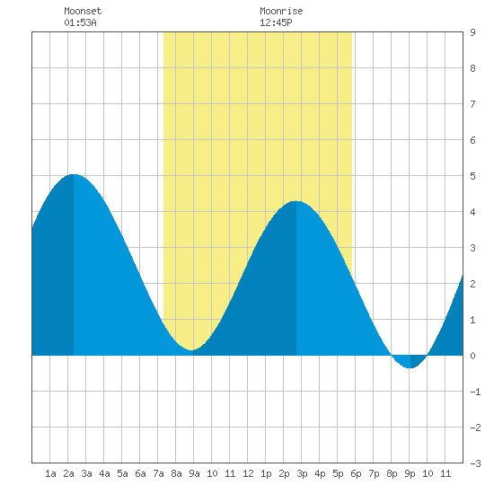 Jacksonville Beach tide chart for Friday, January 19, 2024