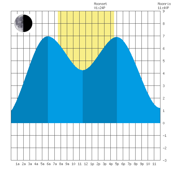 Rialto Beach tide chart for Friday, November 22, 2024