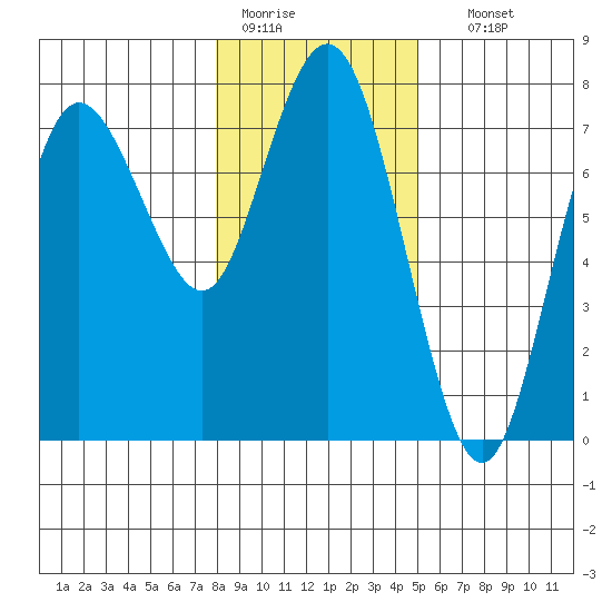Rialto Beach tide chart for Tuesday, January 20, 2026