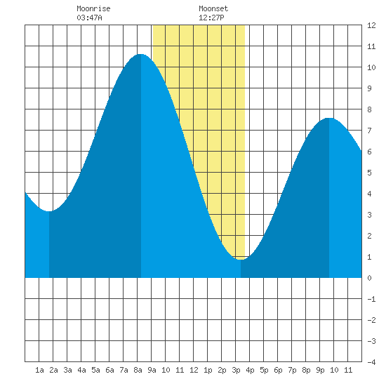 Johnstone Passage tide chart for Friday, January 8, 2021
