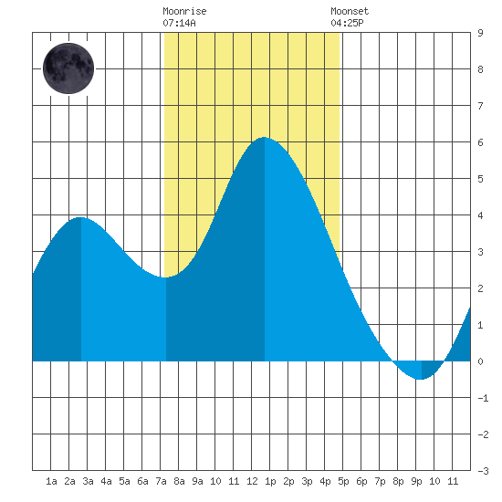 Joice Island tide chart for Tuesday, December 12, 2023