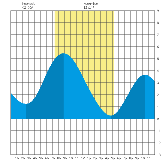 Joice Island tide chart for Friday, January 19, 2024