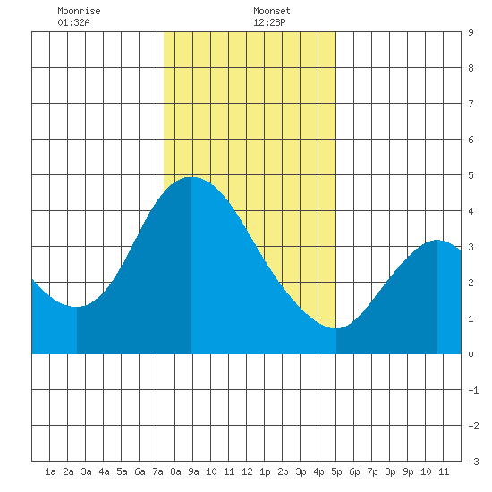 Joice Island tide chart for Friday, January 5, 2024