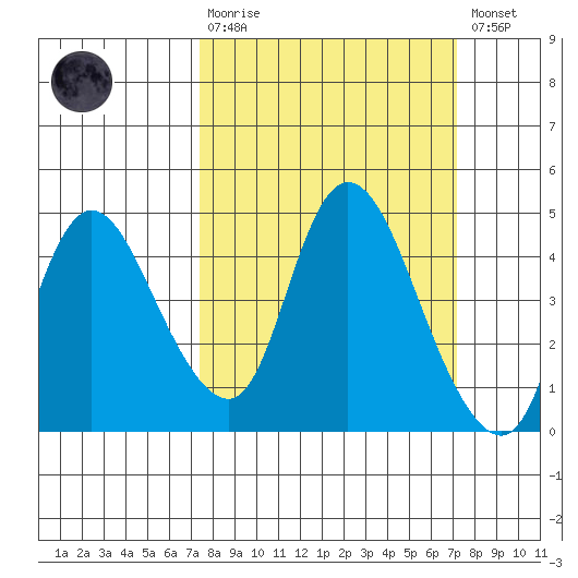 Joice Island tide chart for Sunday, March 10, 2024