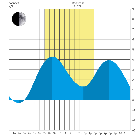 Joice Island tide chart for Sunday, December 8, 2024