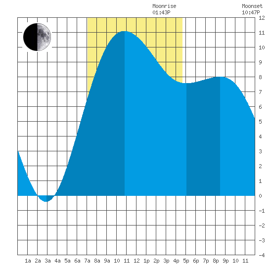 Kayak Point tide chart for Friday, November 8, 2024