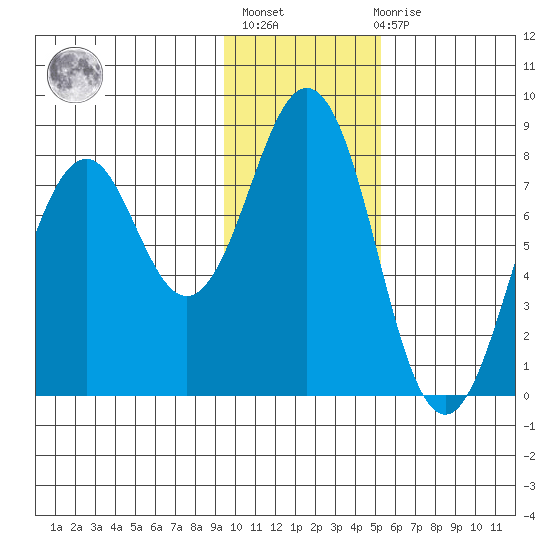 Marmot Bay tide chart for Thursday, January 25, 2024