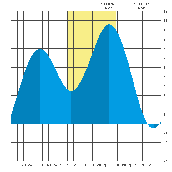 Marmot Bay tide chart for Tuesday, November 19, 2024