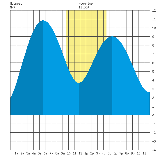 Kings Bay tide chart for Tuesday, January 19, 2021