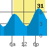 East Korovin Island tide chart for Thursday, July 31, 2025
