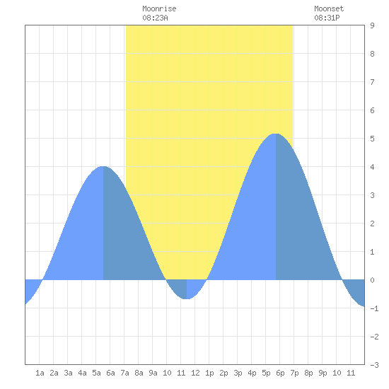 Kwajalein tide chart for Friday, January 31, 2025