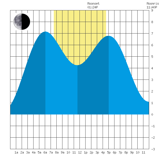 La Push tide chart for Friday, November 22, 2024