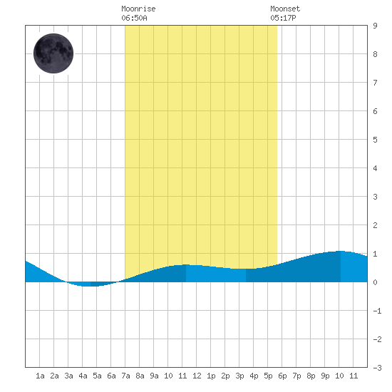 South tide chart for Friday, December 19, 2025