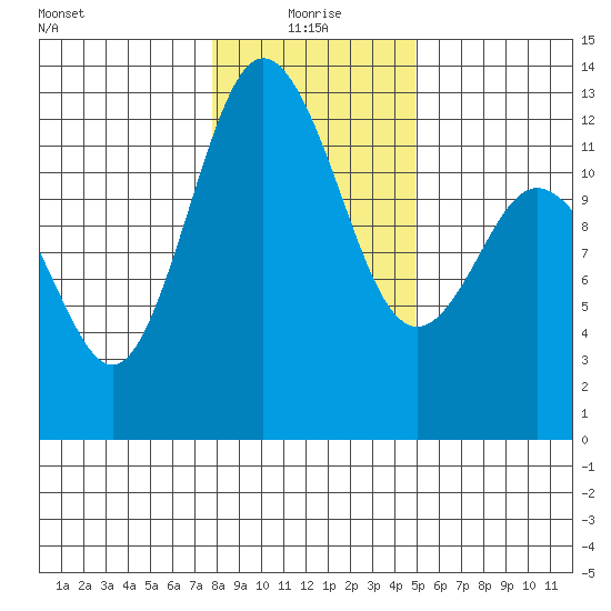 Longbranch tide chart for Tuesday, January 19, 2021