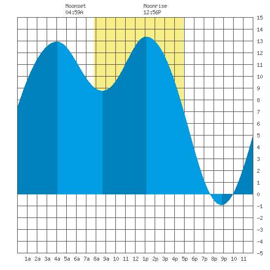 Longbranch tide chart for Sunday, January 21, 2024