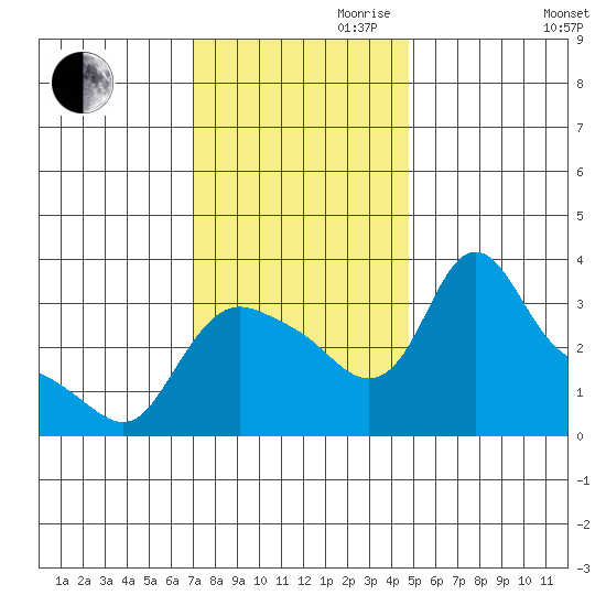 Longview tide chart for Friday, November 8, 2024