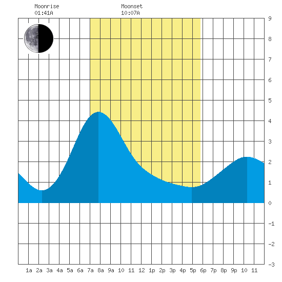 Longview tide chart for Thursday, February 20, 2025