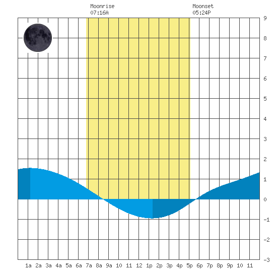 Lower Hall Landing tide chart for Thursday, January 11, 2024