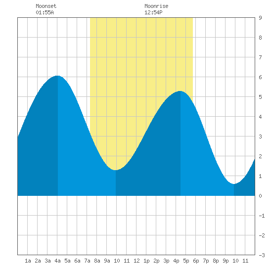 Toogoodoo Creek tide chart for Friday, January 22, 2021