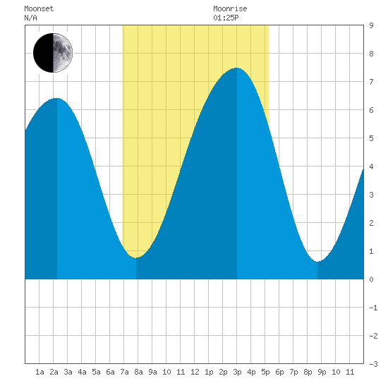 Toogoodoo Creek tide chart for Monday, November 20, 2023