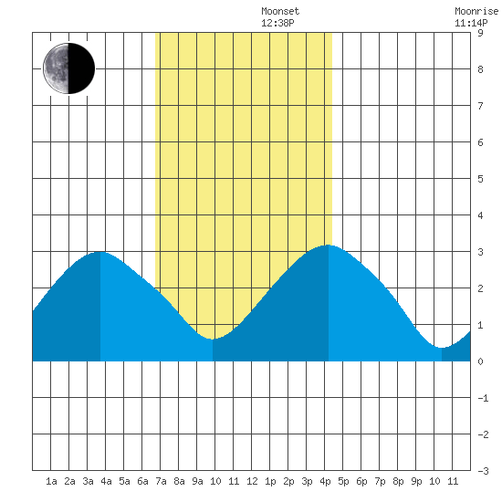 Lyme tide chart for Friday, November 22, 2024
