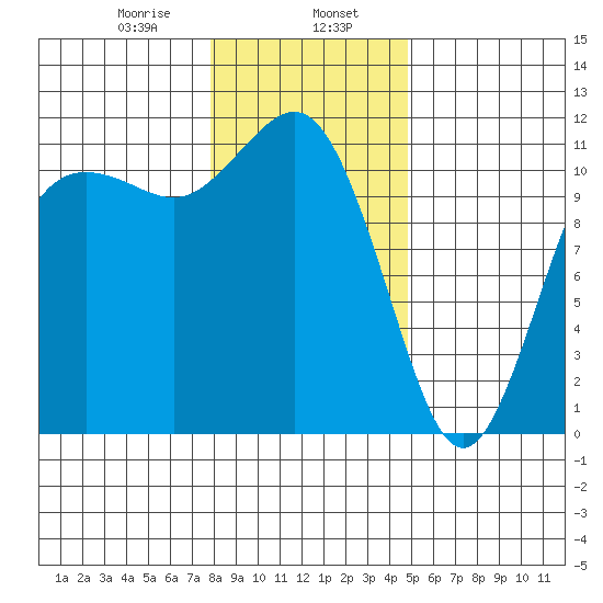 Belfair tide chart for Tuesday, January 17, 2023