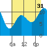 Belfair tide chart for Thursday, July 31, 2025