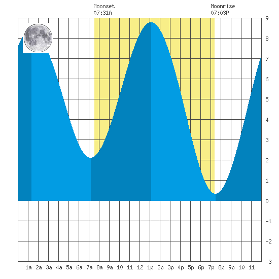 Shi Shi Beach tide chart for Thursday, March 13, 2025