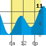 Markham tide chart for Thursday, June 11, 2026