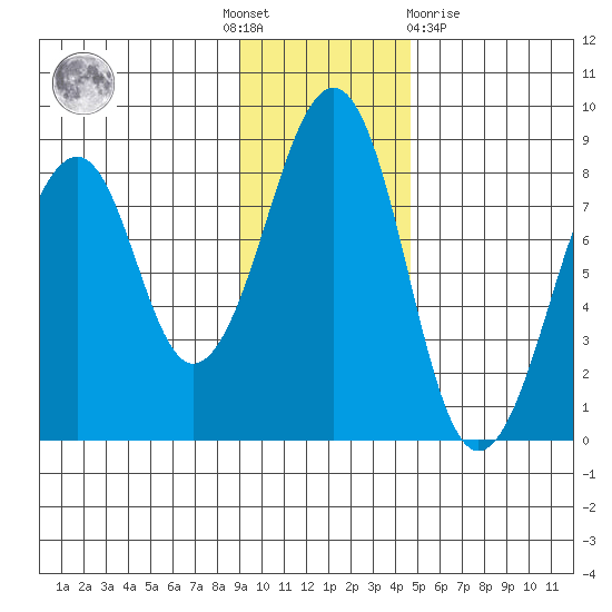 Marmot Island tide chart for Thursday, November 18, 2021