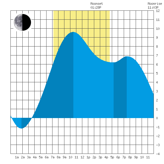 Fort Flagler tide chart for Tuesday, November 11, 2025