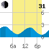Marshall Hall tide chart for Saturday, July 31, 2021