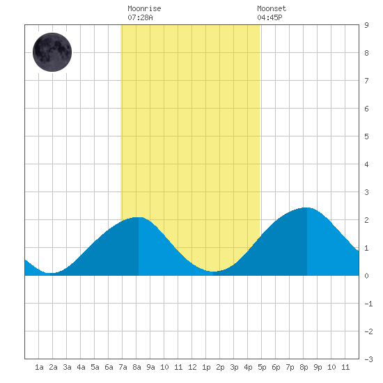 Marshall Hall tide chart for Thursday, November 20, 2025