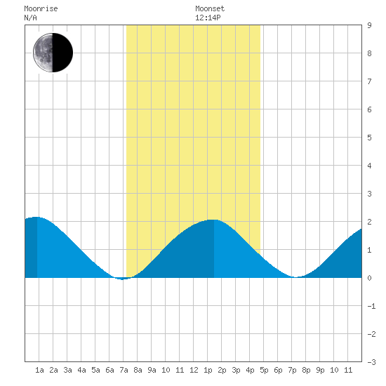 Marshall Hall tide chart for Thursday, December 11, 2025