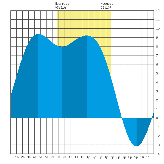 Fort Casey tide chart for Friday, January 20, 2023