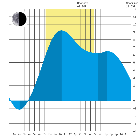 Fort Casey tide chart for Tuesday, November 11, 2025