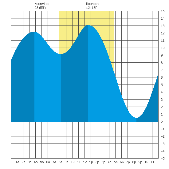 McMicken Island tide chart for Tuesday, January 13, 2026