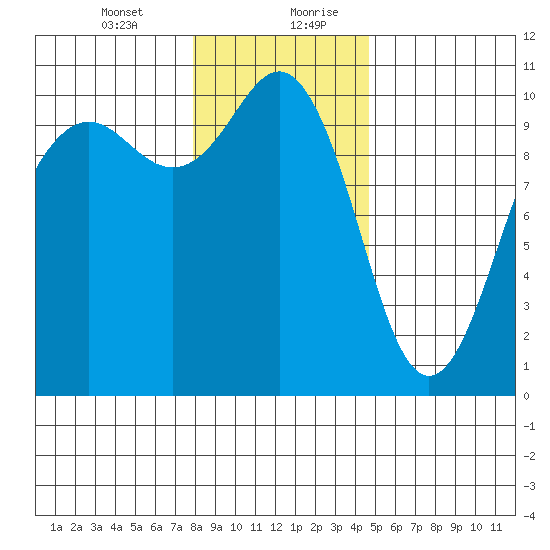 Shilshole Bay tide chart for Wednesday, January 12, 2022