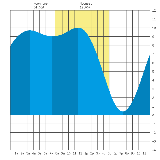 Shilshole Bay tide chart for Friday, January 24, 2025