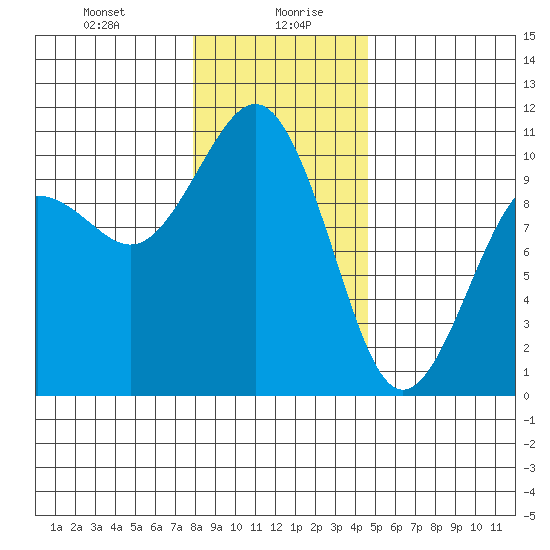 Shilshole Bay tide chart for Wednesday, January 8, 2025