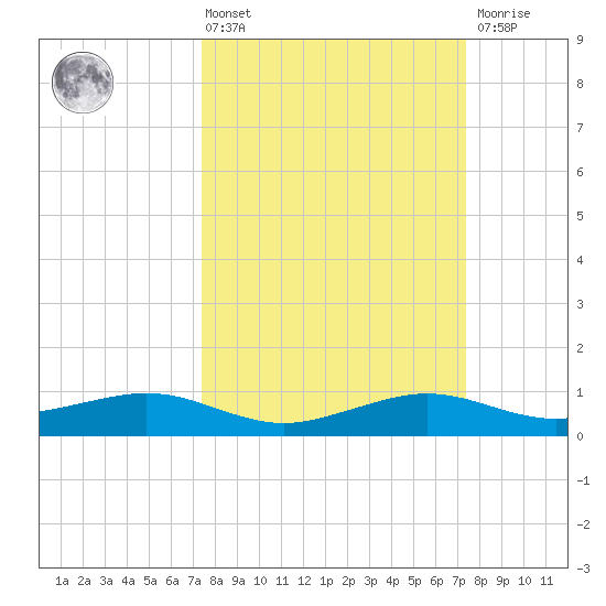 Mesquite Point tide chart for Friday, March 14, 2025
