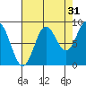 Miner Island tide chart for Saturday, August 31, 2024